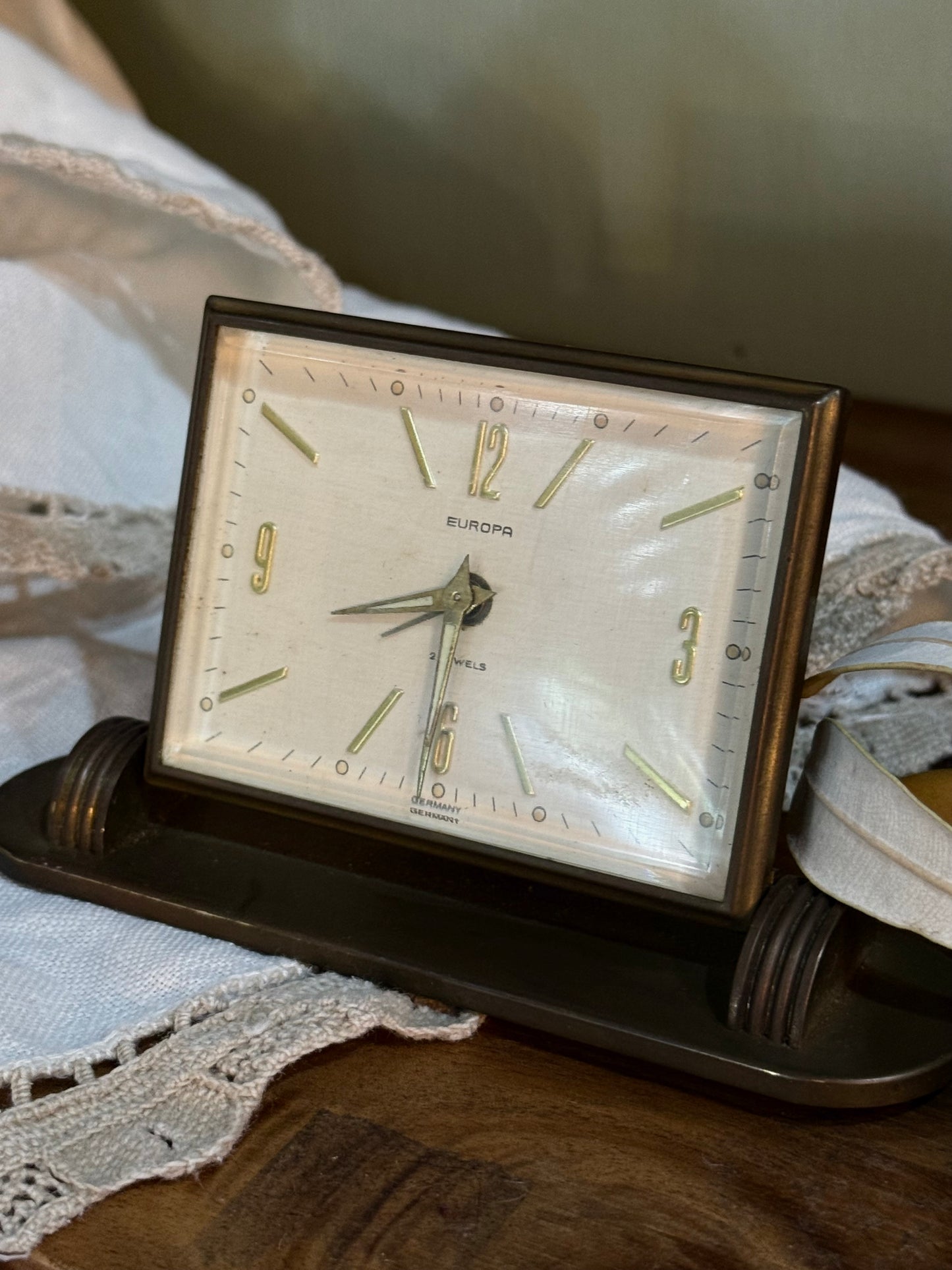 Vintage Clock - Europa - Brass