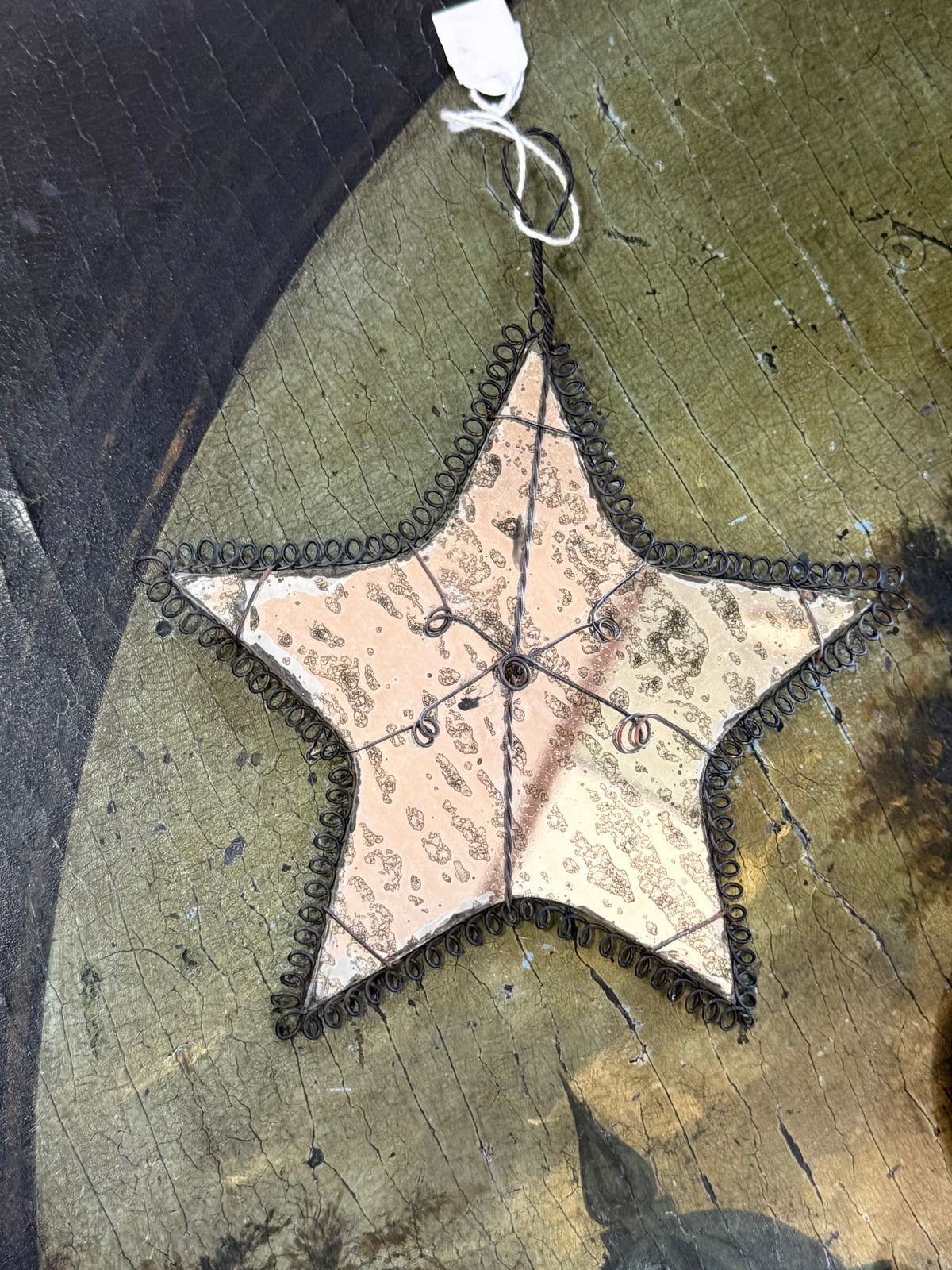 Glass Star - hanging ornament