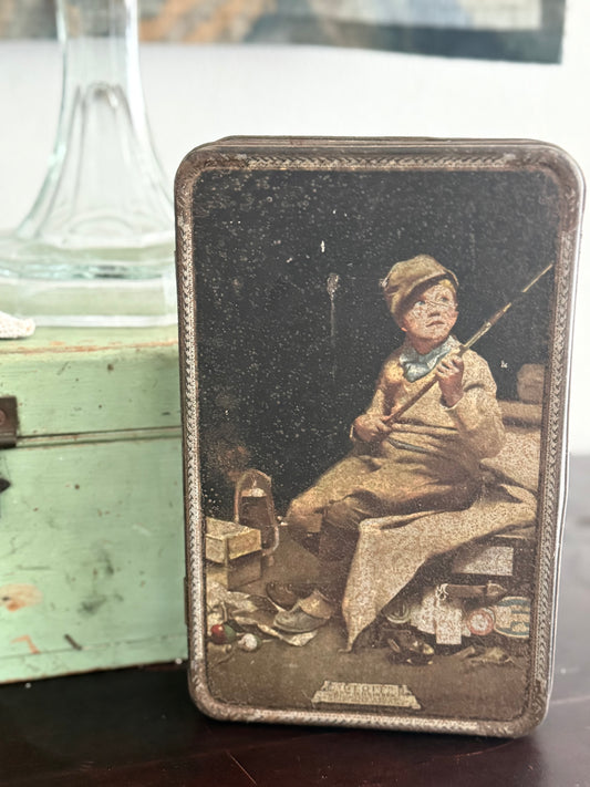 Little Boy Fishing Tin
