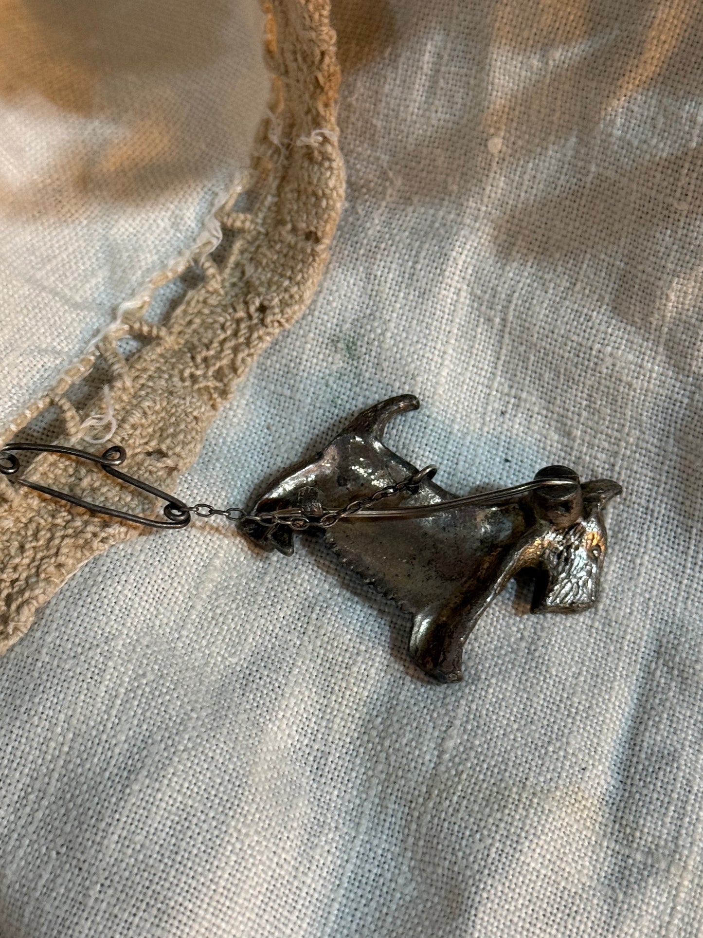 Vintage Dog Brooch