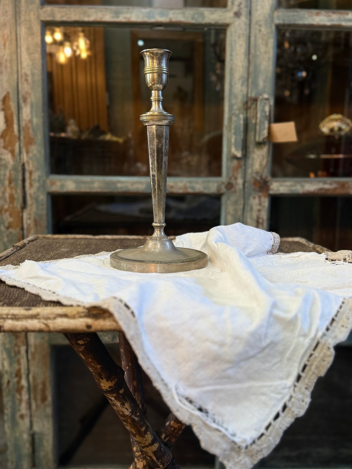 Heavy Silver Candlestick