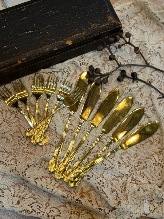 Vintage Gold Cutlery