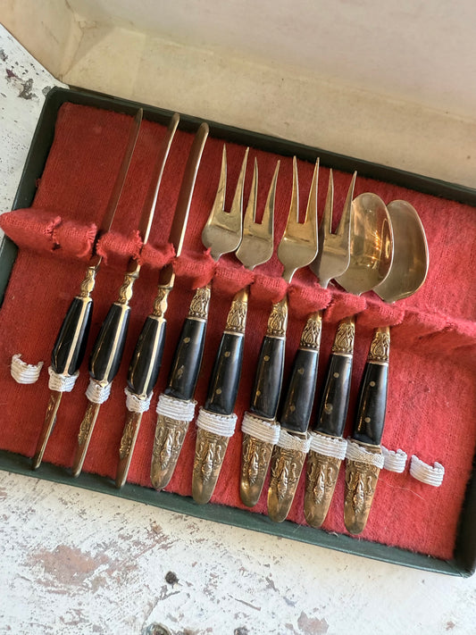 Mini Bronze Cutlery in Box