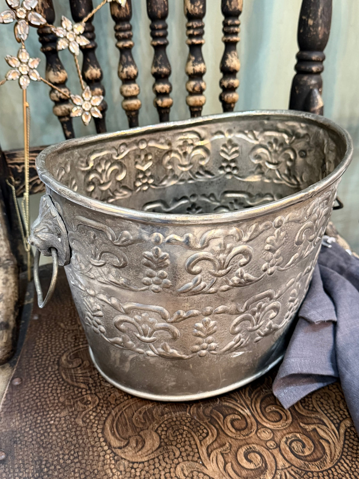 Old Silver Ice Bucket