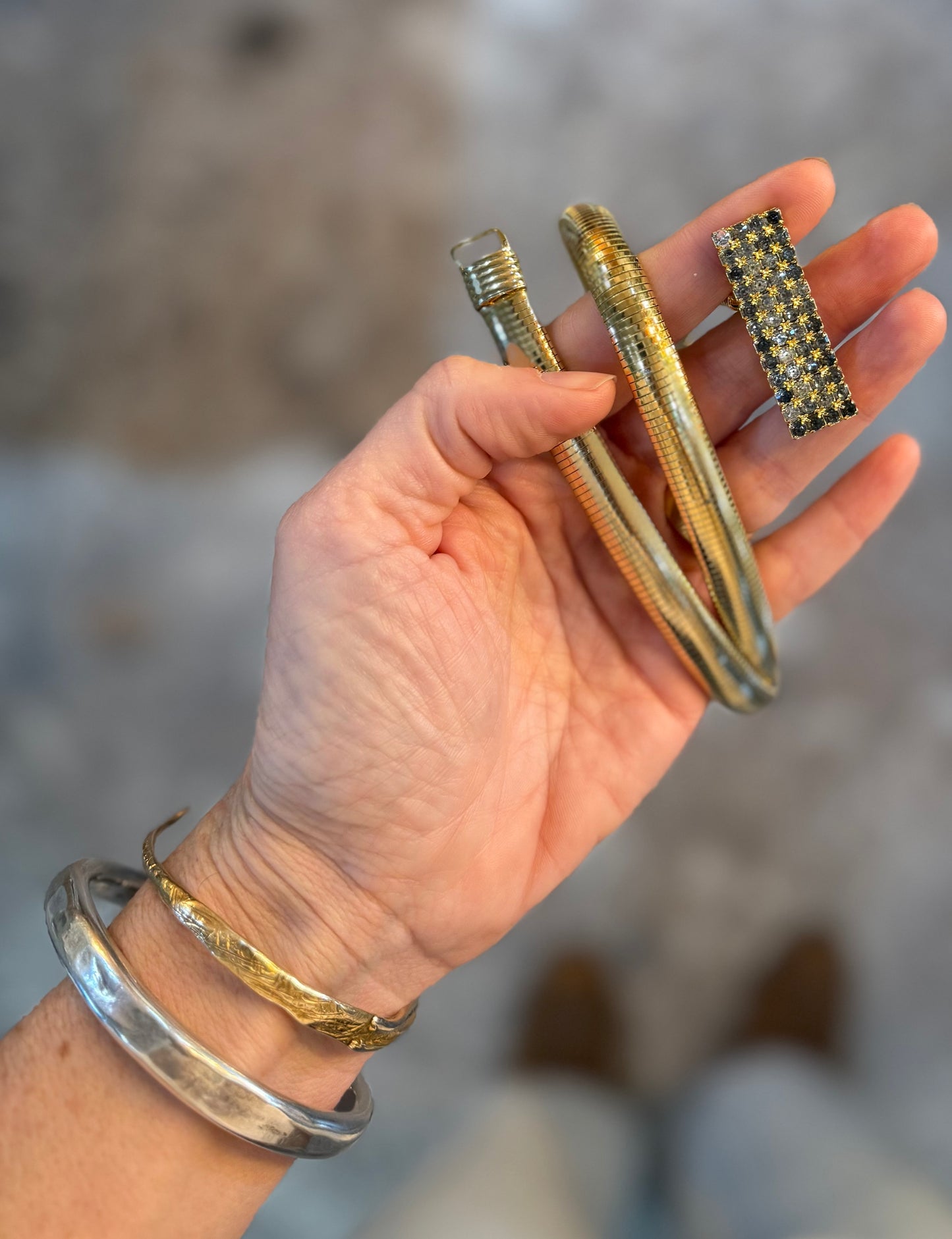 Vintage Sparkle Gold Belt