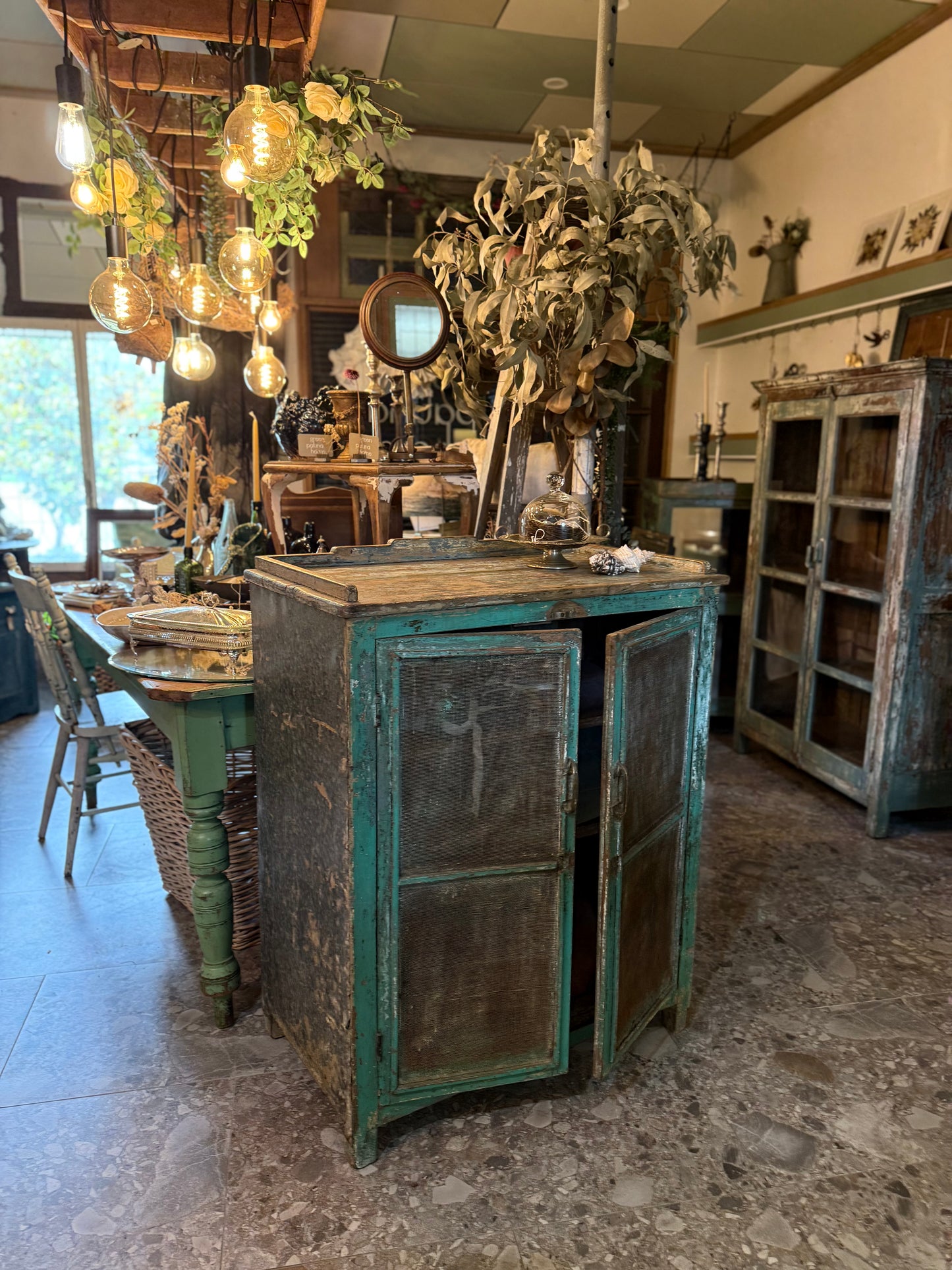 Vintage Meat Safe Cabinet