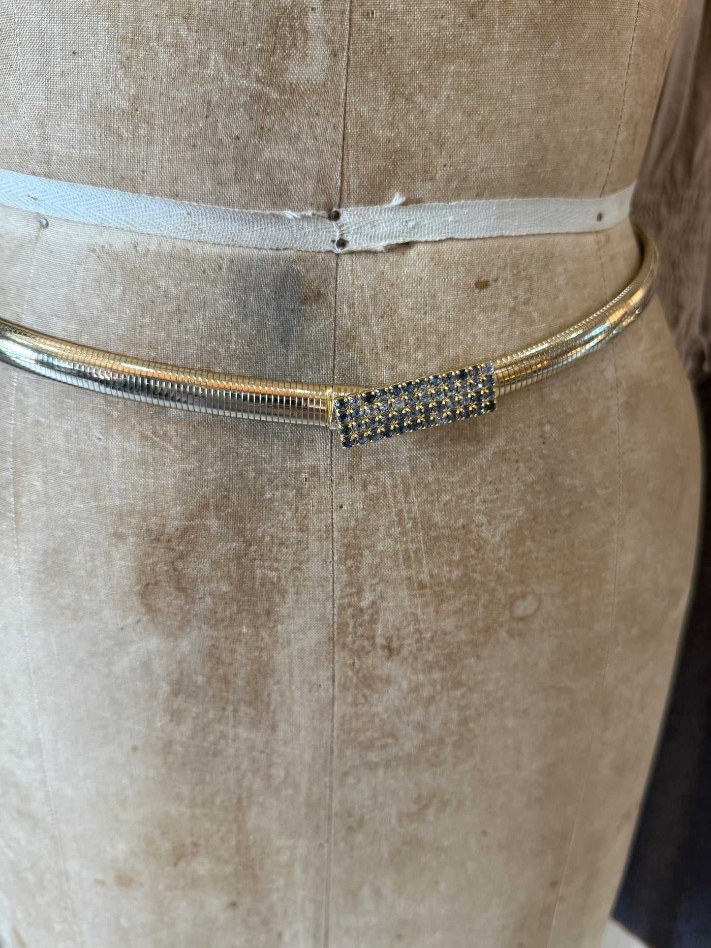 Vintage Sparkle Gold Belt