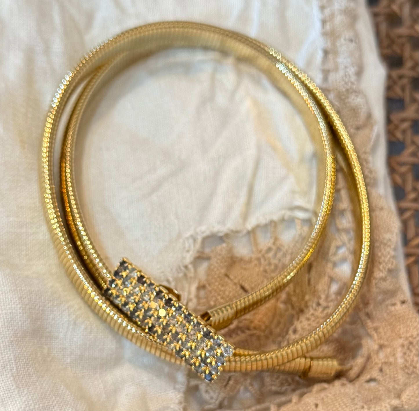 Vintage Sparkle Gold Belt