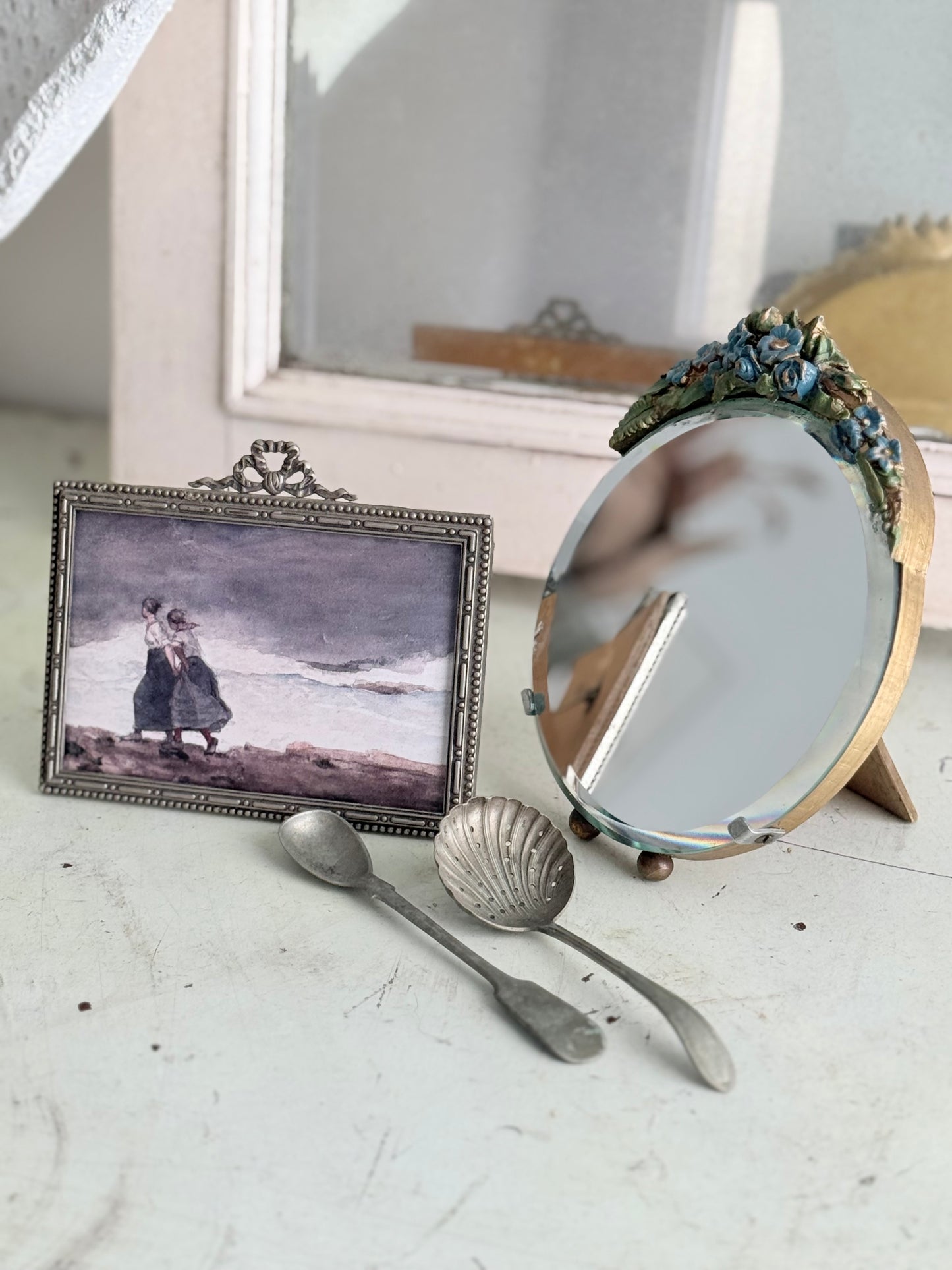 Vintage Barbola Mirror