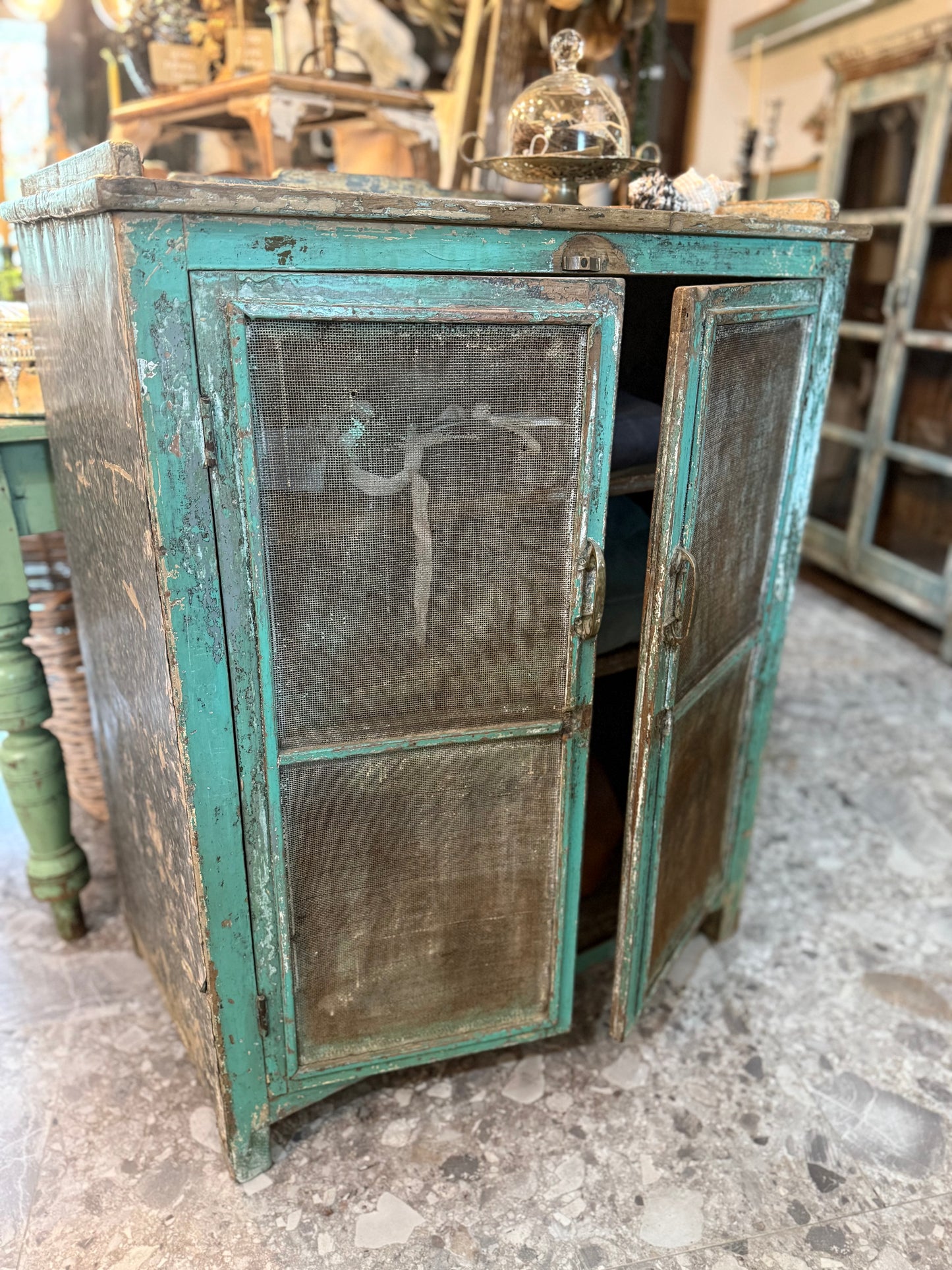 Vintage Meat Safe Cabinet