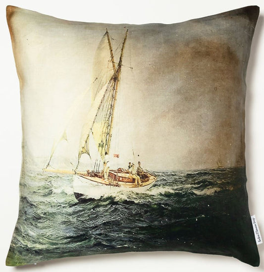 A Day on the Bay Cushion 50cm x 50cm - Barbara O'Donovan Designs
