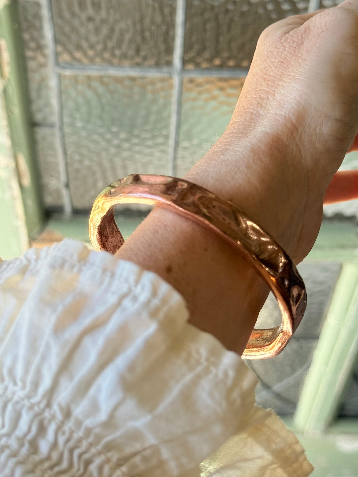 Art Jewellery - Bangle - Copper Hammered