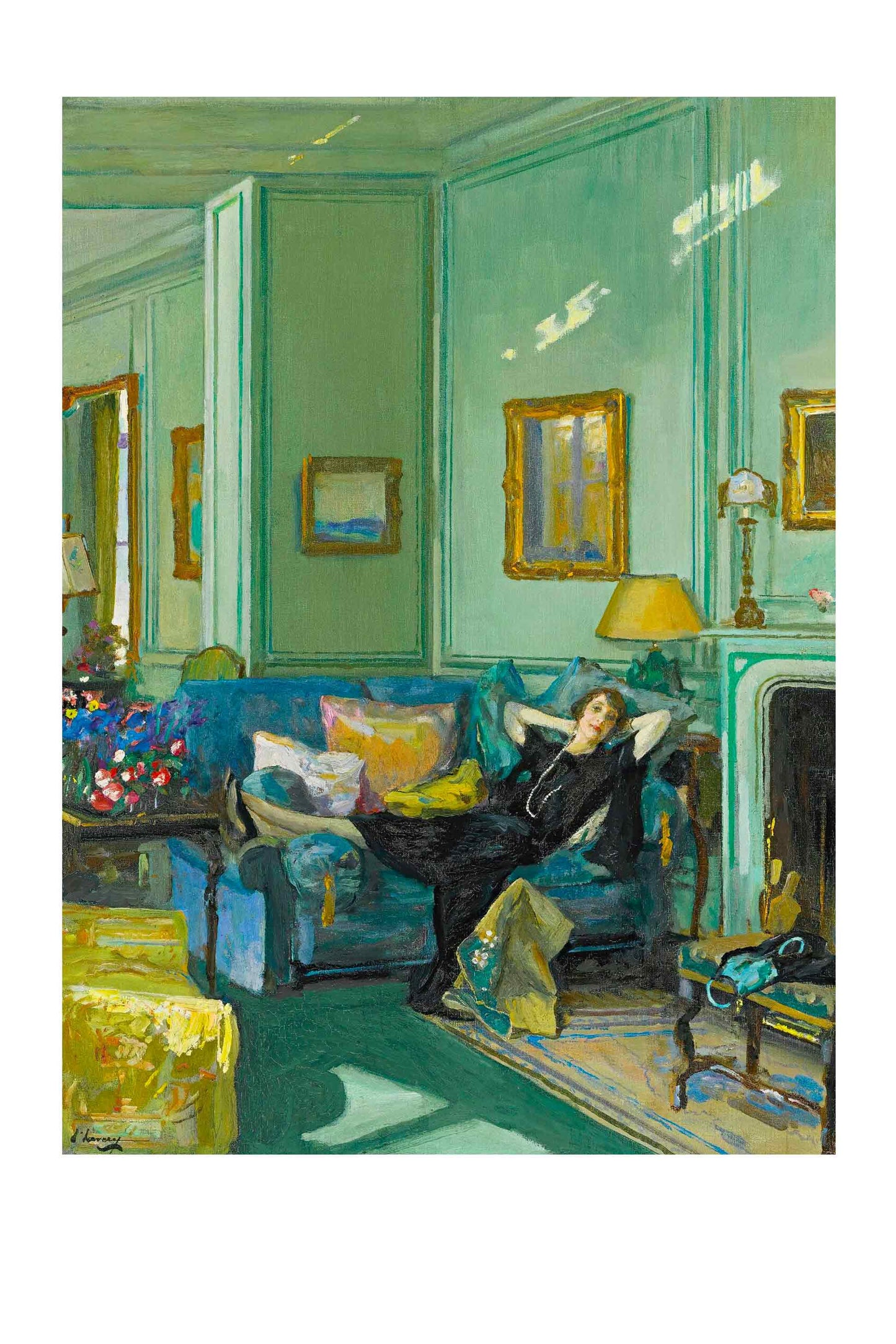 Vintage Art Print - Mrs. Osler 21.4