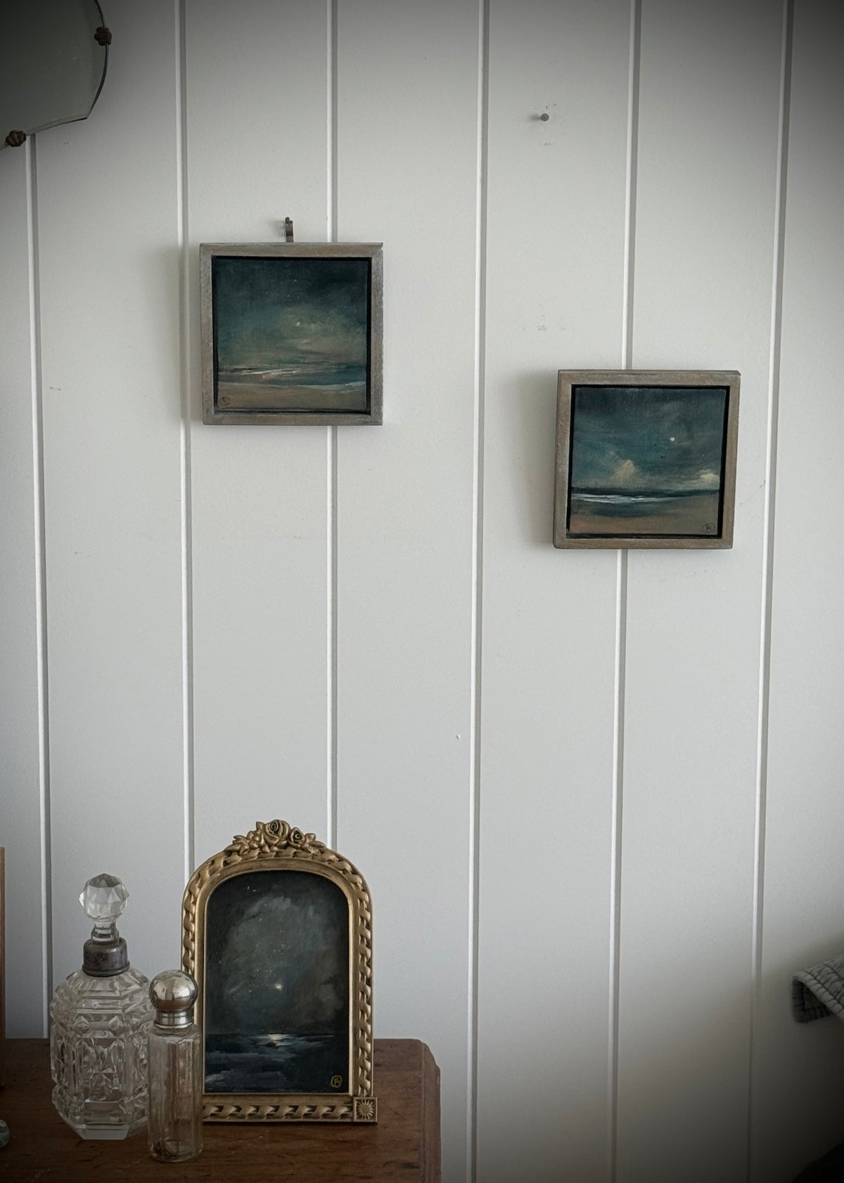 "The Sea and the Moon” series - #2 mini seascape by Fonda Shae