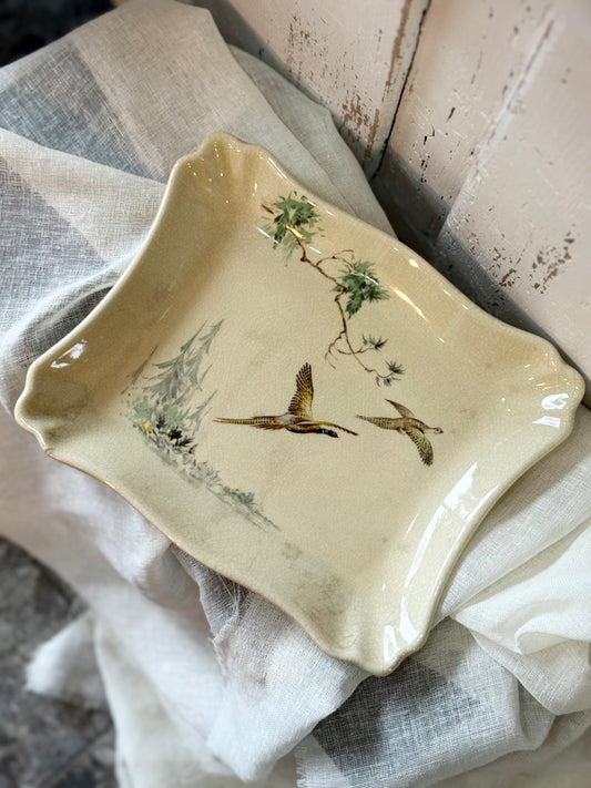 Vintage Flying Pheasants Plate