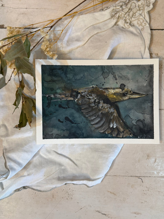 Water Colour; Indigo Echoes - unframed - Linda Titow