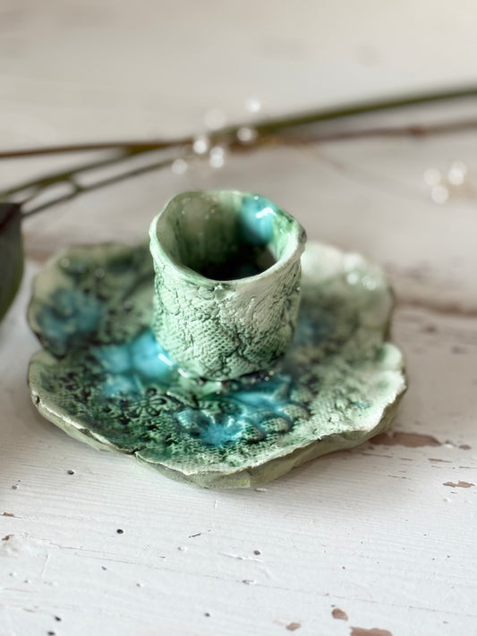 Ceramic Art Candle Holder 2 - Linda Titow