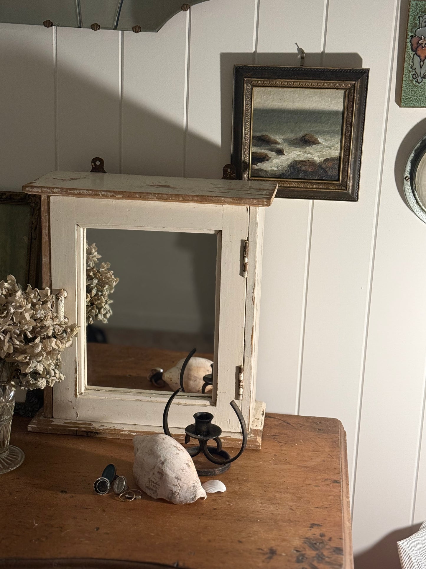 Medium Vintage Cabinet with Mirror