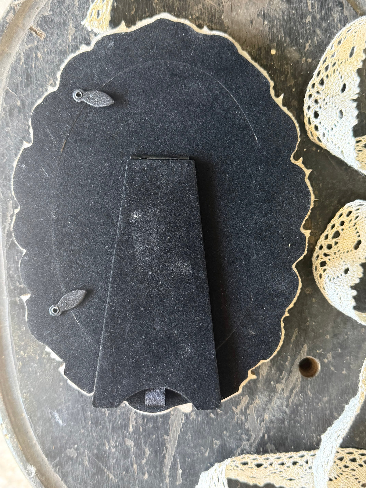 "The Sea and the Moon” series II - #5 mini oval seascape by Fonda Shae