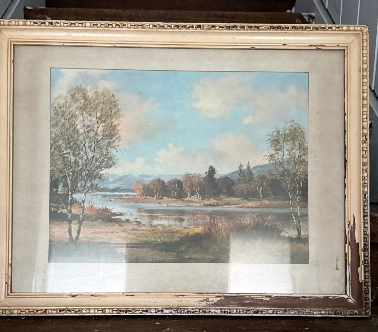 Vintage Framed Print - cream