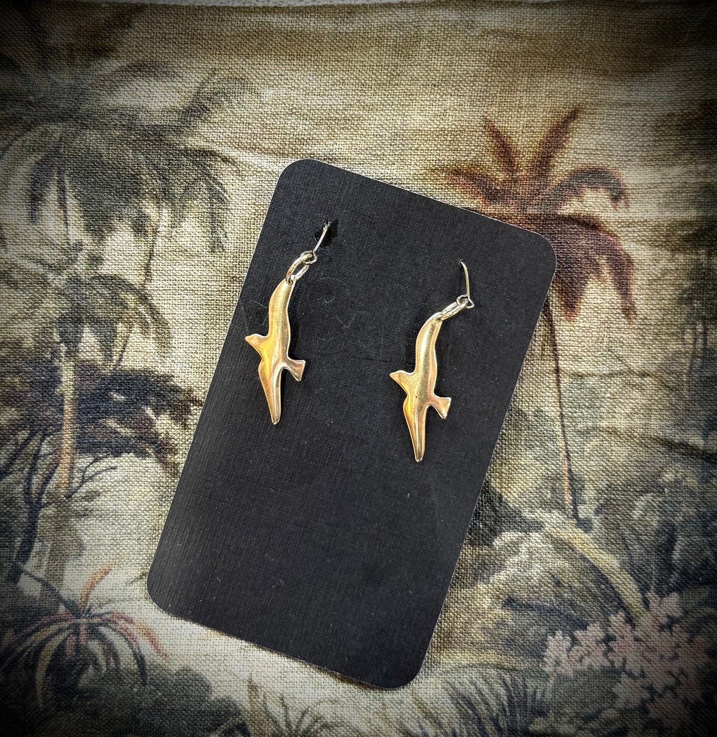 Art Jewellery - Small Brass Birds