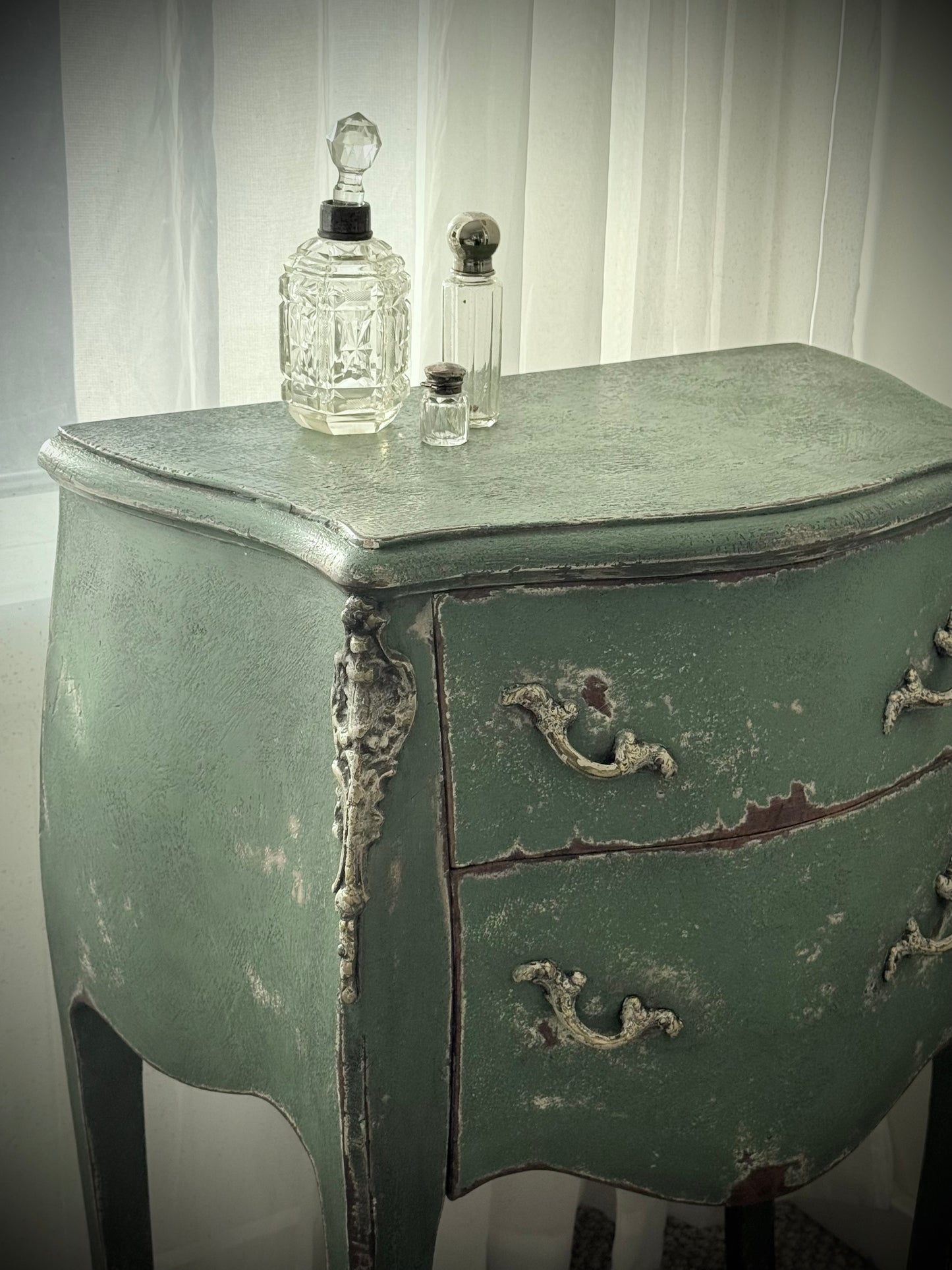 French Green Commode