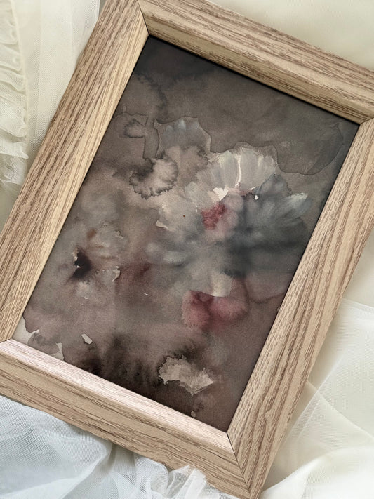 Water Colour Moody Floral 1 - Linda Titow