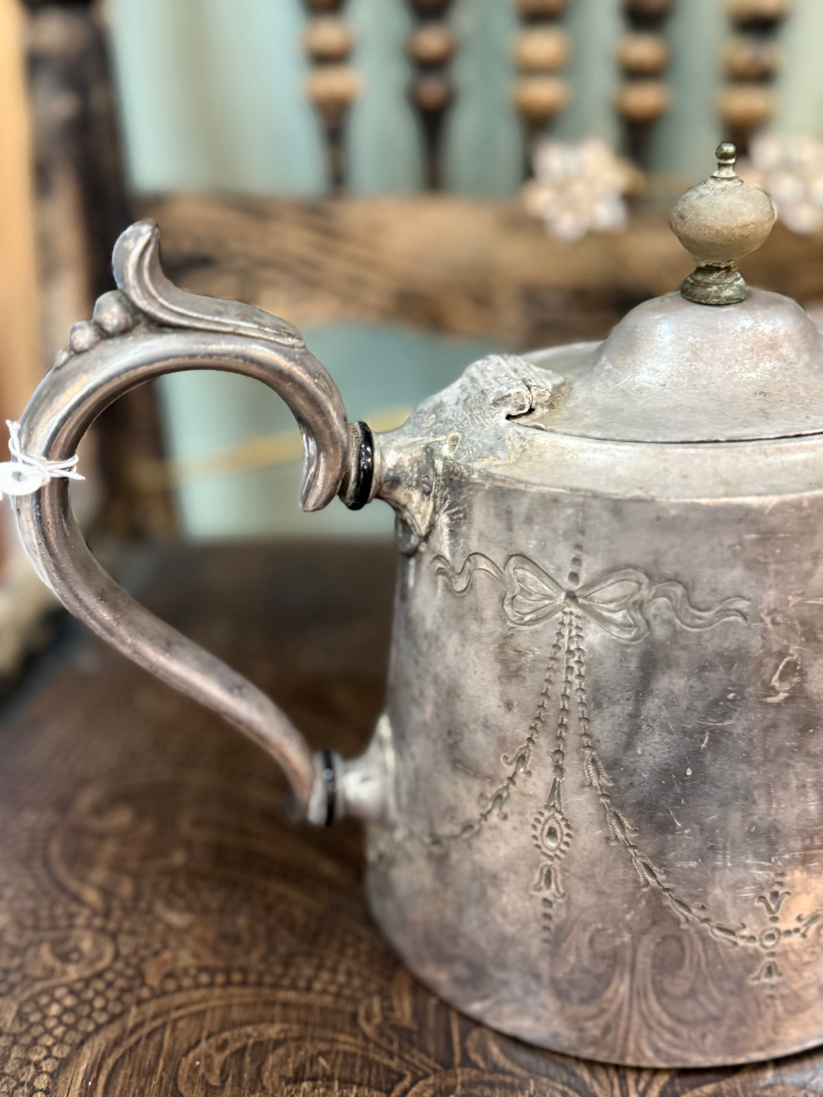 Old English Silver Teapot
