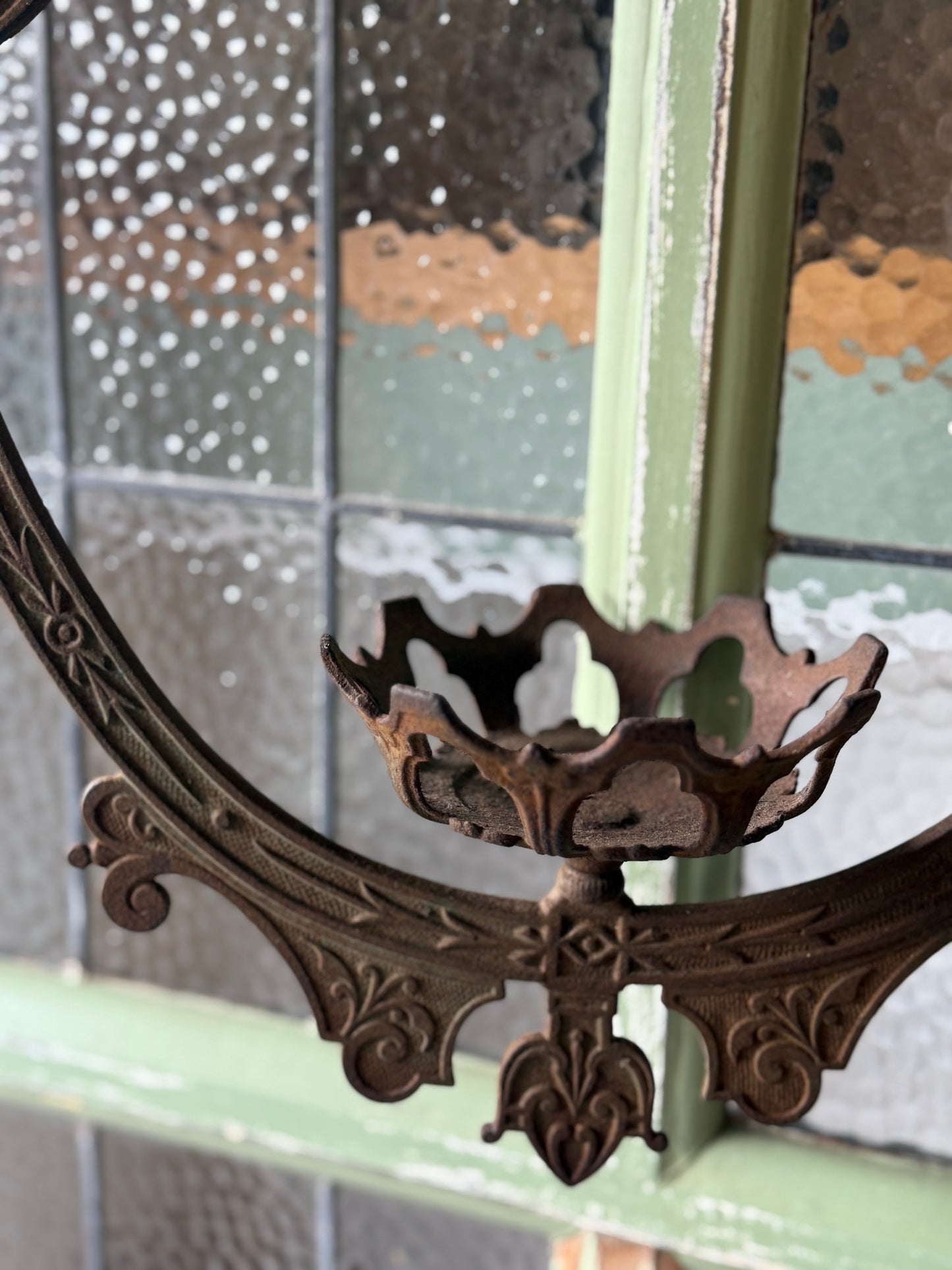Antique Cast Iron Candelabra