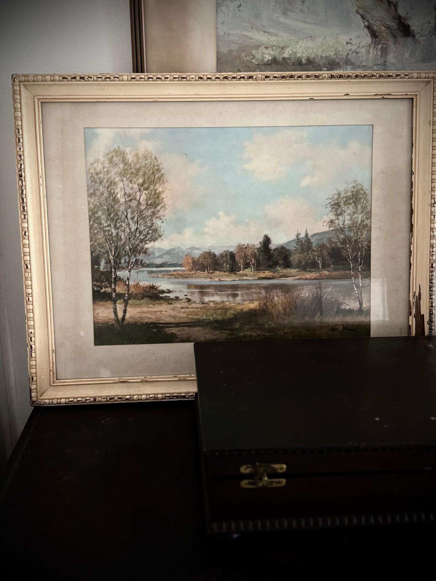 Vintage Framed Print - cream