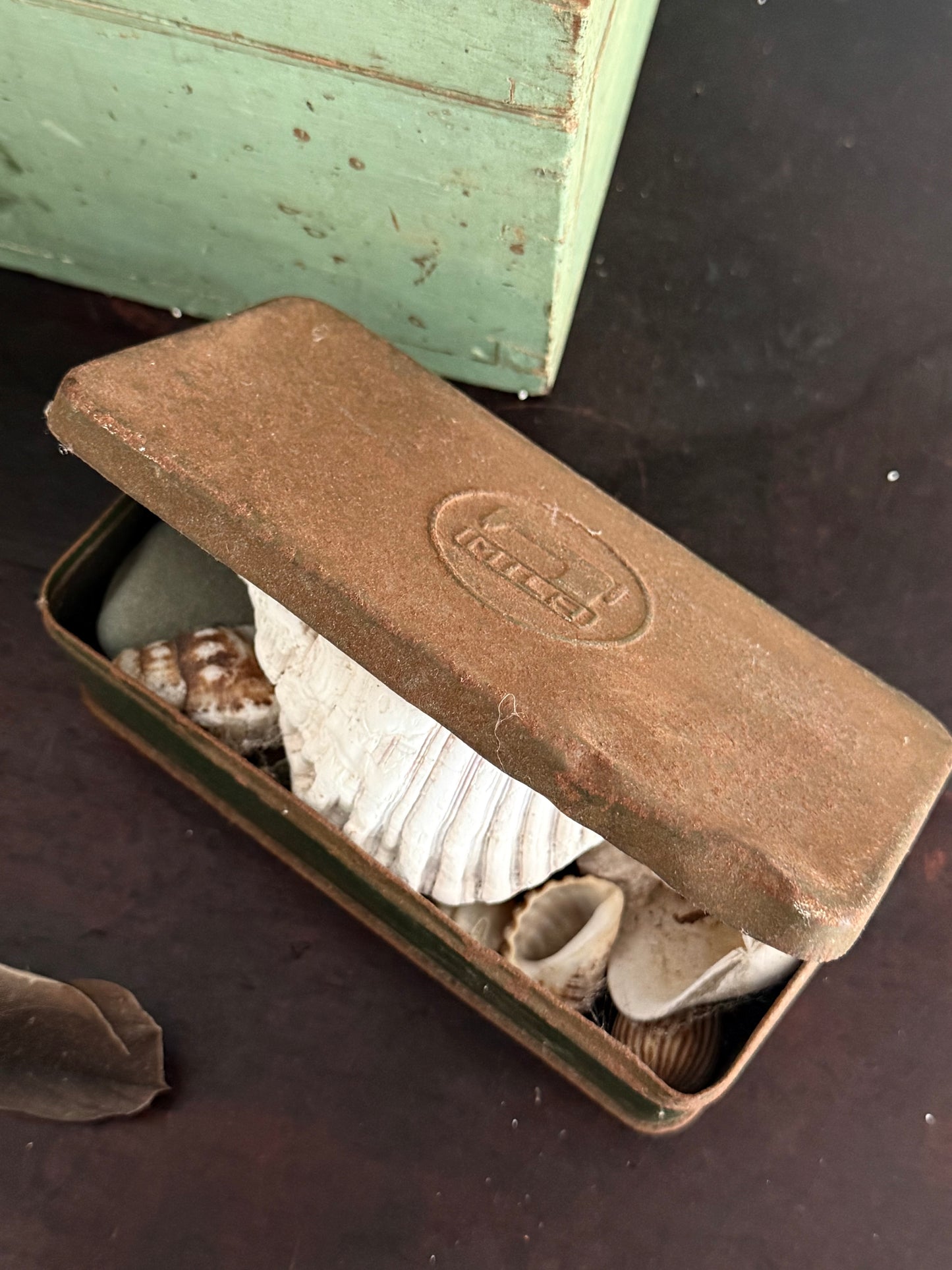 Sweet Green Sewing Tin