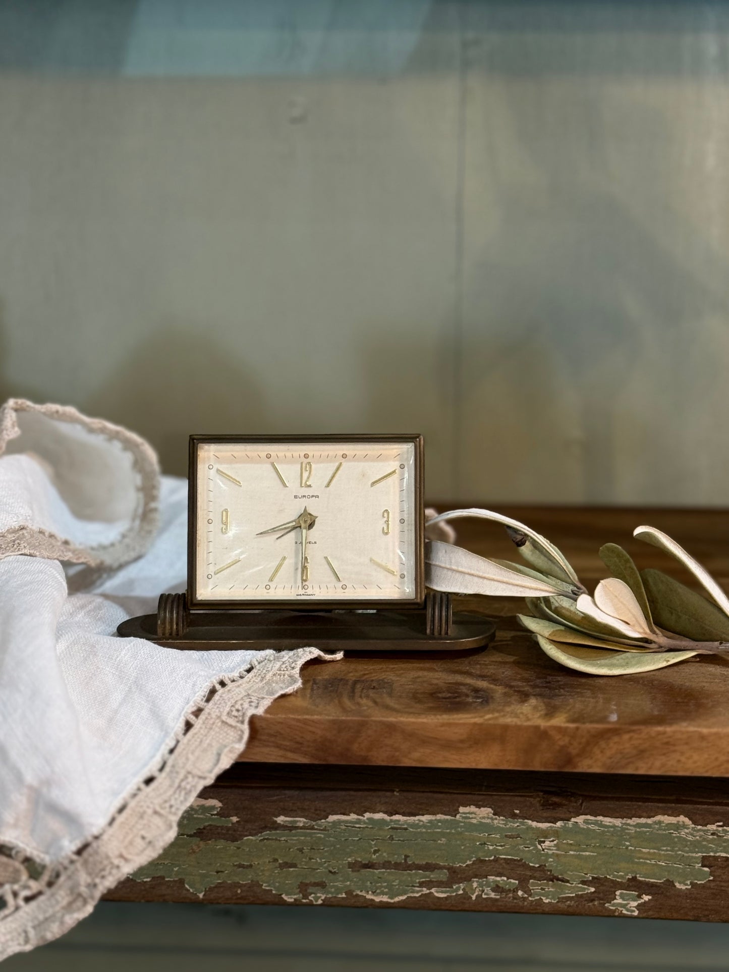 Vintage Clock - Europa - Brass