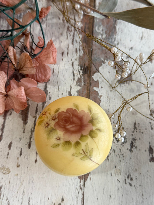 Vintage Floral Trinket Box