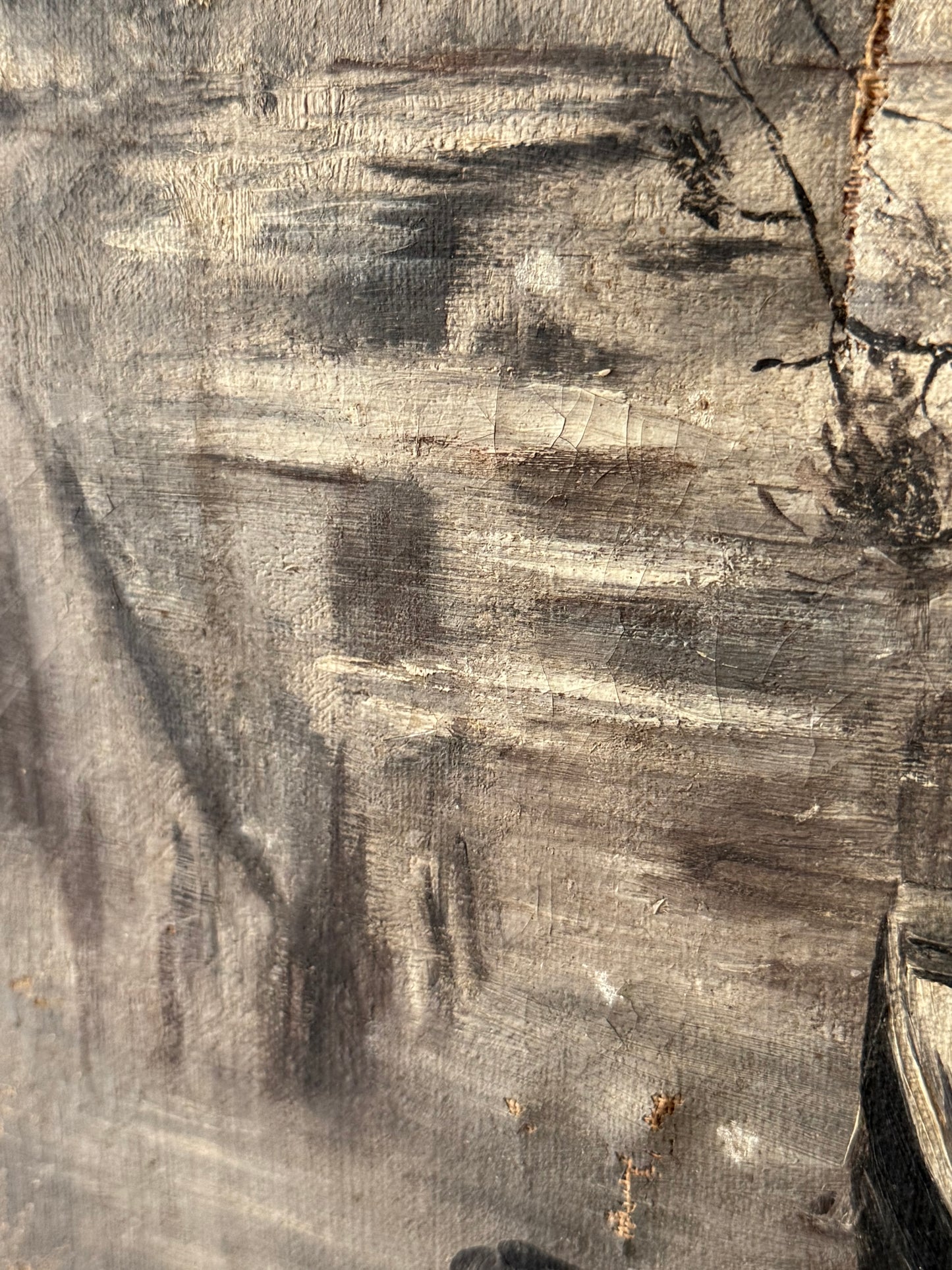 Antique Swan Painting