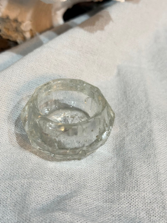 Vintage Salt Dish - round