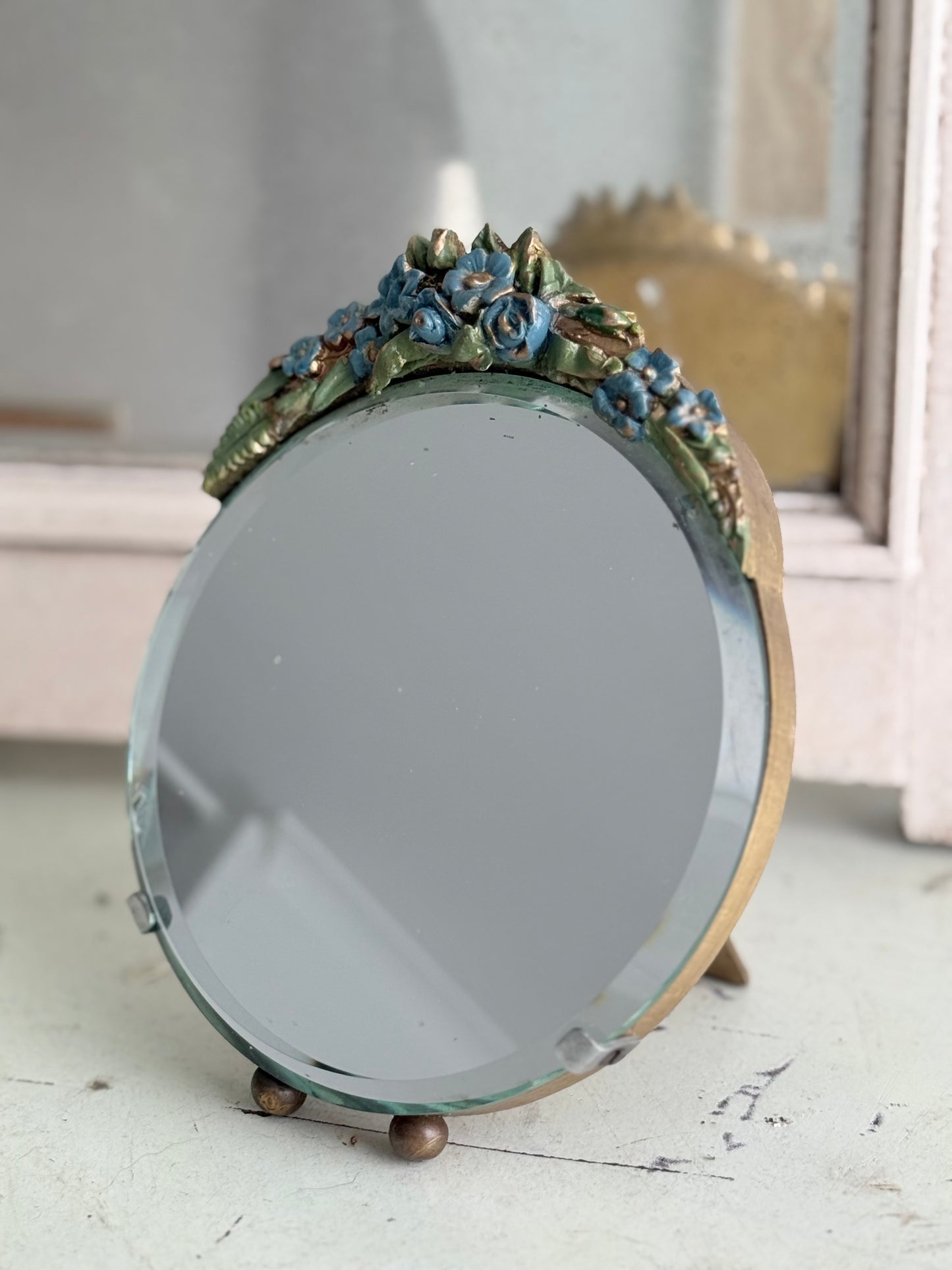 Vintage Barbola Mirror