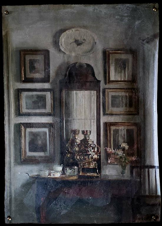 Antiqued Canvas Print - The Country Parlor Canvas 30x42cm (CPAR)