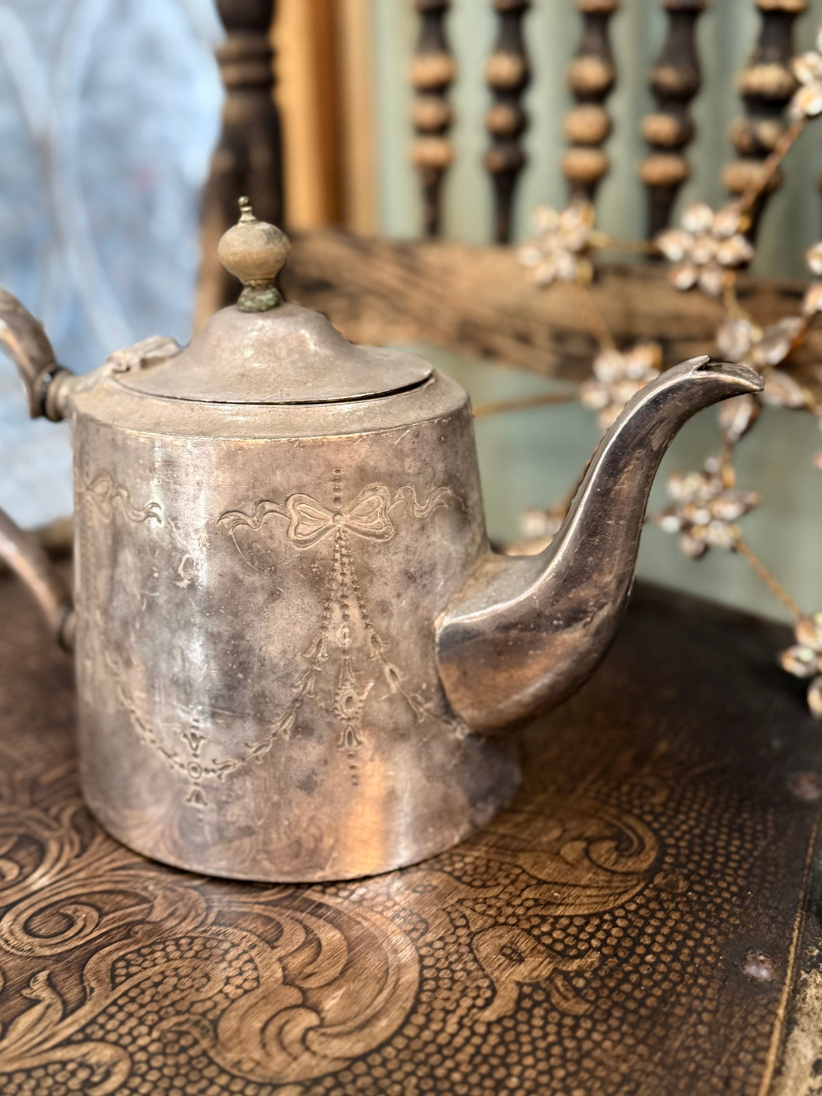 Old English Silver Teapot