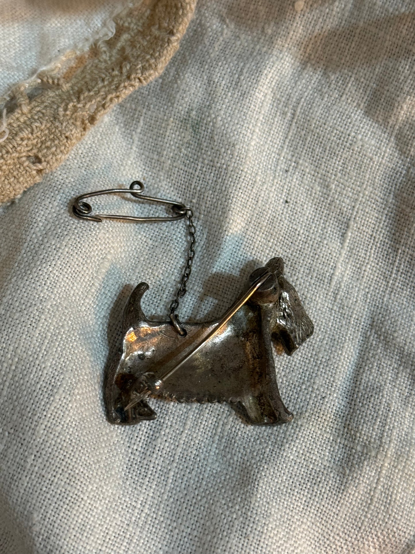 Vintage Dog Brooch