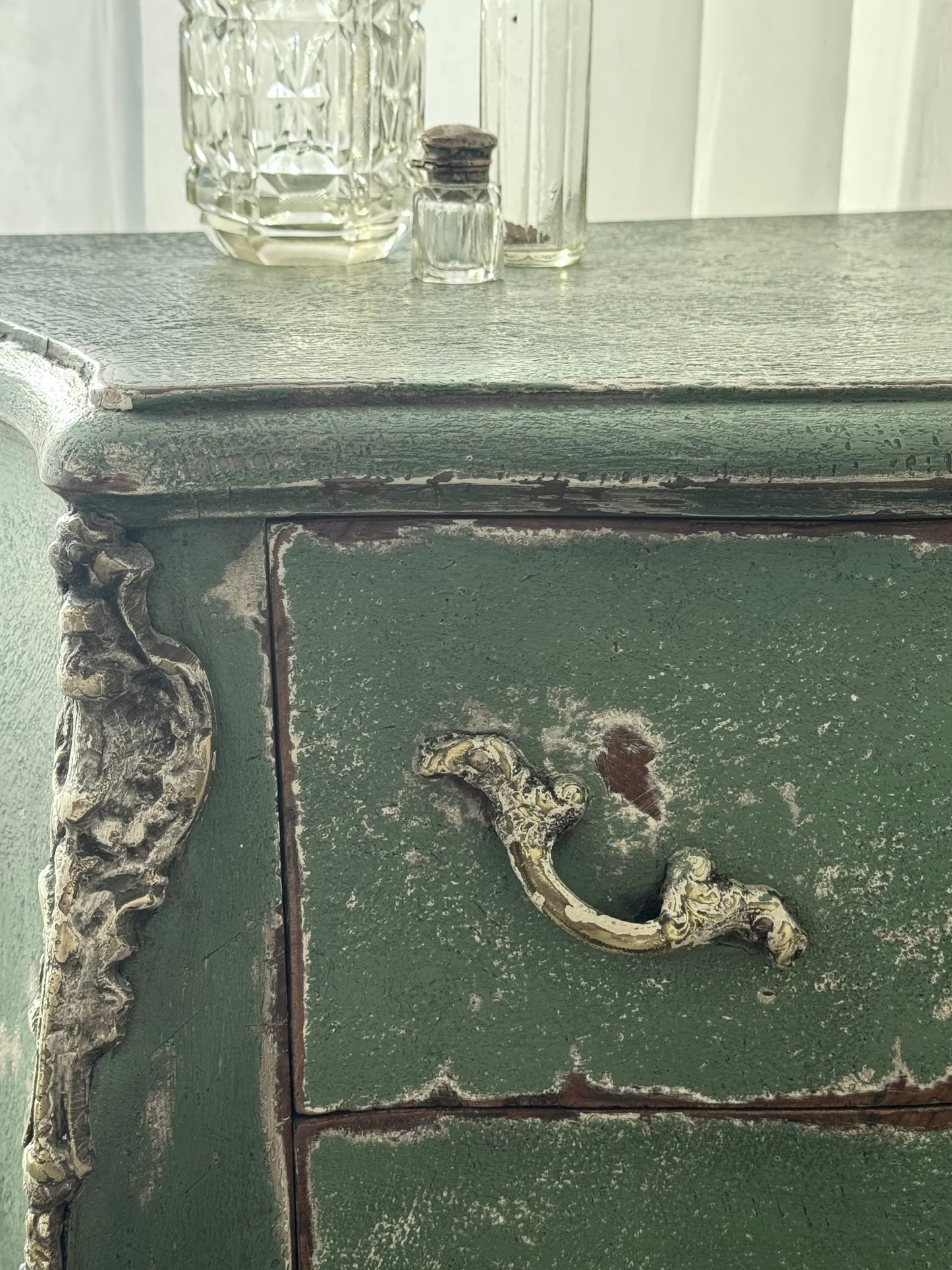 French Green Commode