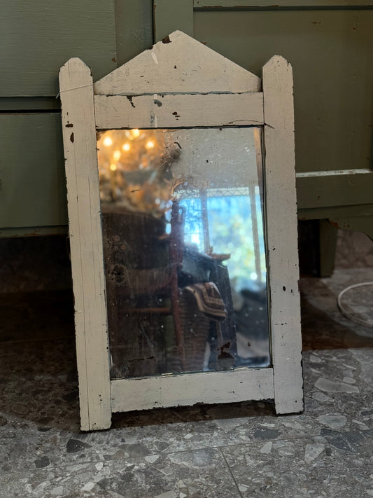 Vintage Dresser Mirror - Original Painted Timber