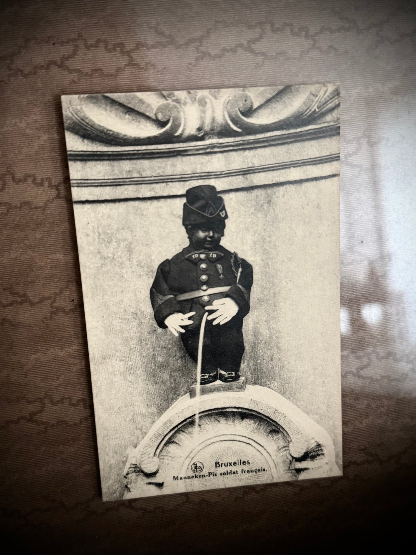 Vintage Framed French Postcard - Bruxelles