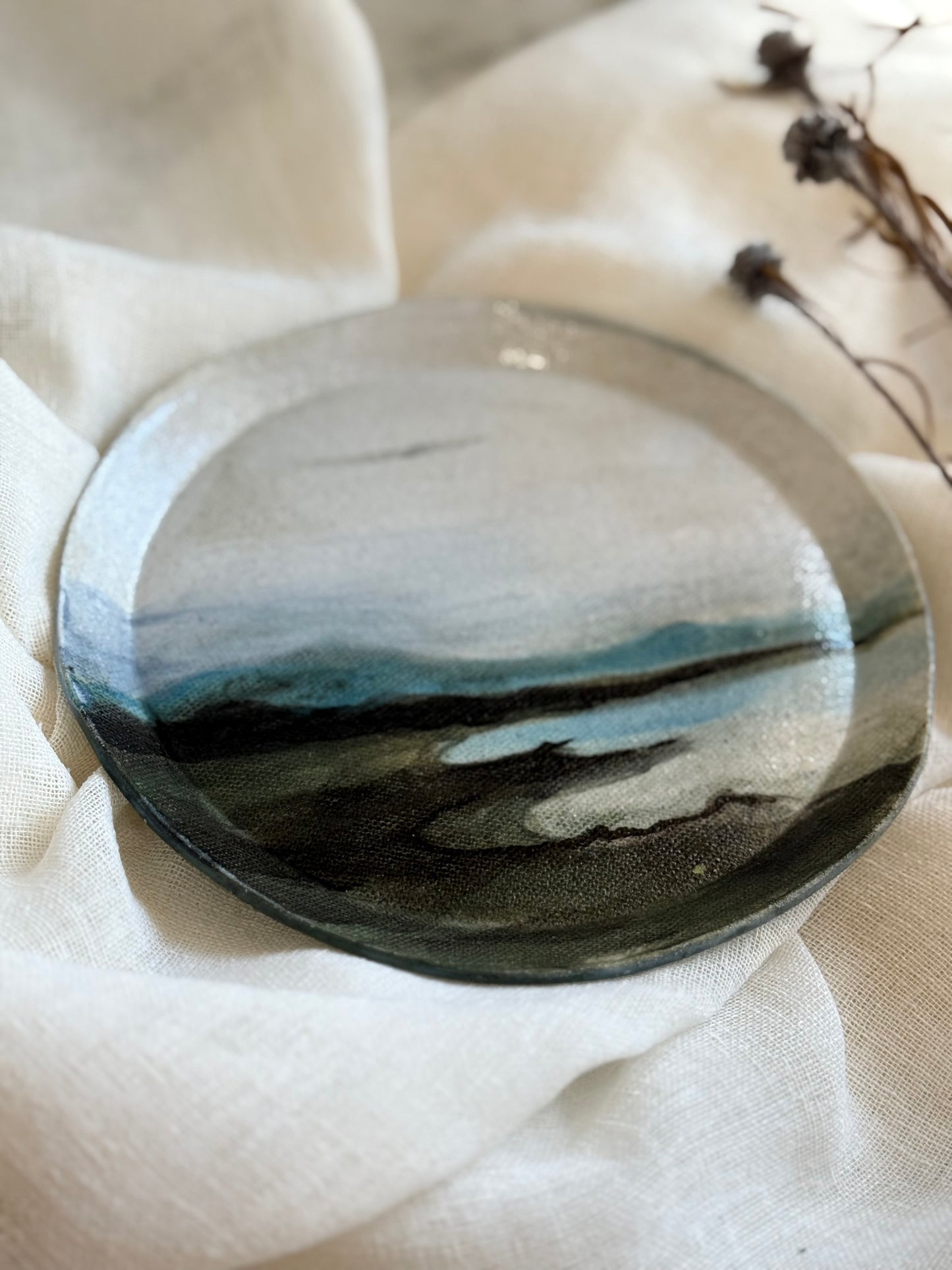 Linda Titow Art - Lake Plate - Small
