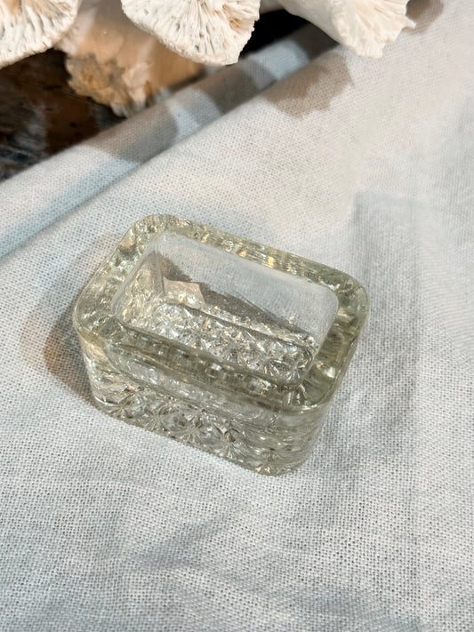 Vintage Salt Dish - rectangle