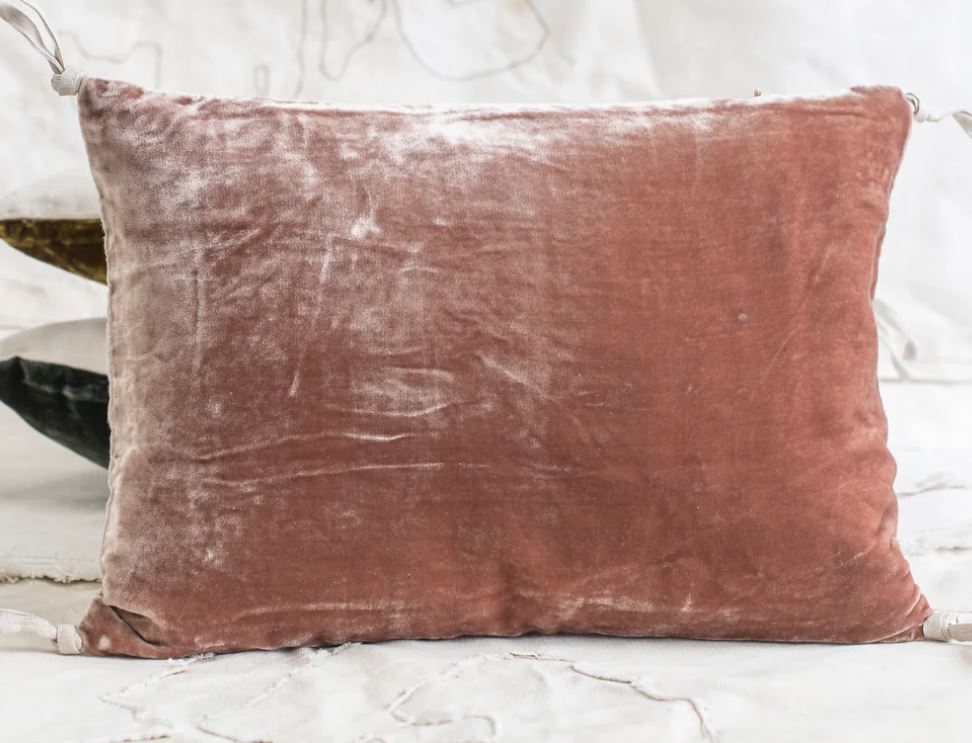 Petite Silk Velvet Pillow Cushion - Dusk
