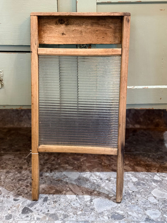 Antique Glass Wash Board