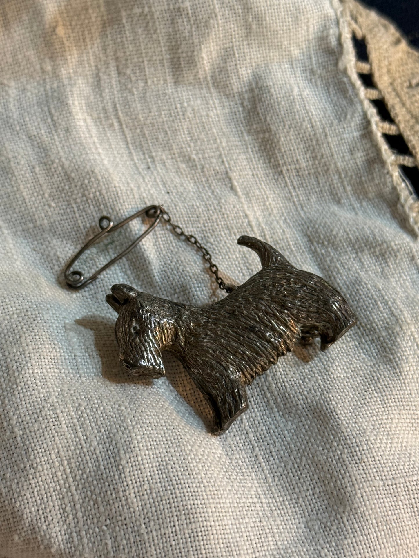 Vintage Dog Brooch
