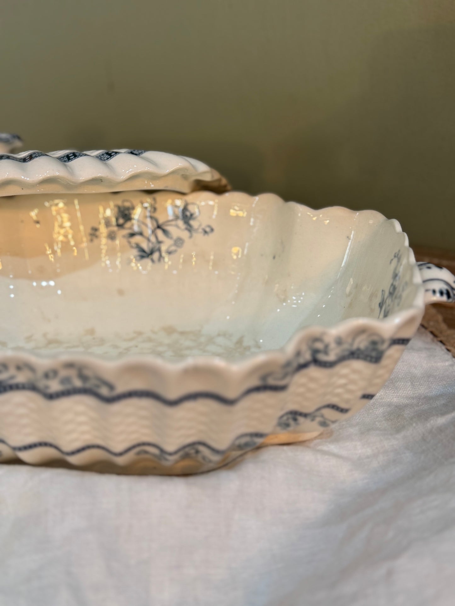 Antique Tureen Blue & White