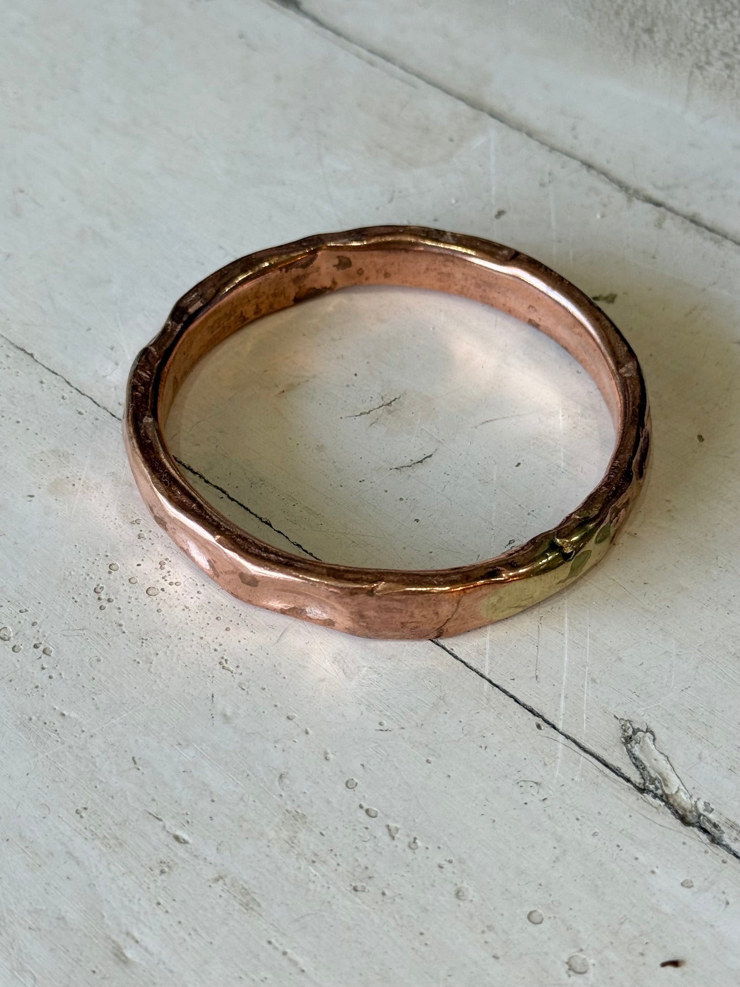 Art Jewellery - Bangle - Copper Hammered