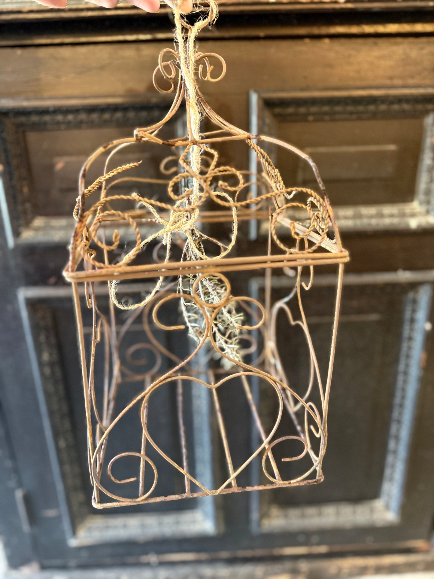 Vintage Wire Bird Cage